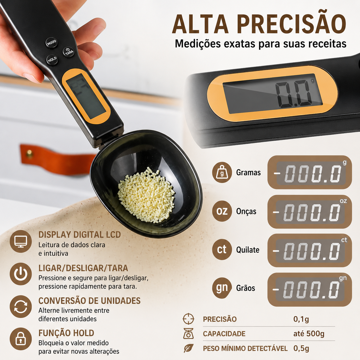 Colher Medidora Eletrônica