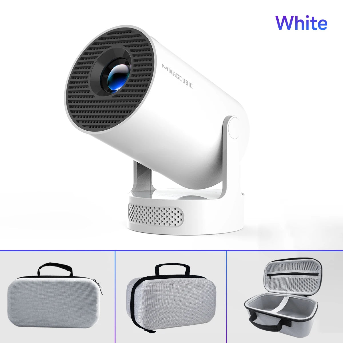 Projetor Portátil 8K Wifi6 290ANSI Android 14 Dual WIFI Allwinner H726 BT5.4 1280*720P Cinema em Casa