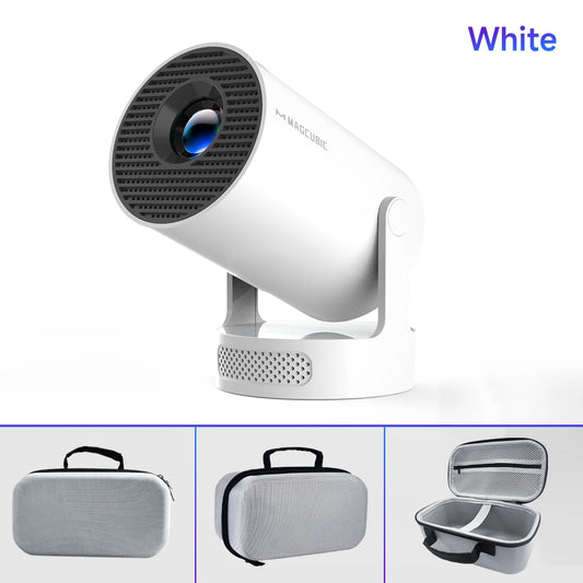 Projetor Portátil 8K Wifi6 290ANSI Android 14 Dual WIFI Allwinner H726 BT5.4 1280*720P Cinema em Casa
