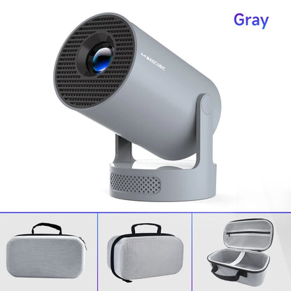 Projetor Portátil 8K Wifi6 290ANSI Android 14 Dual WIFI Allwinner H726 BT5.4 1280*720P Cinema em Casa